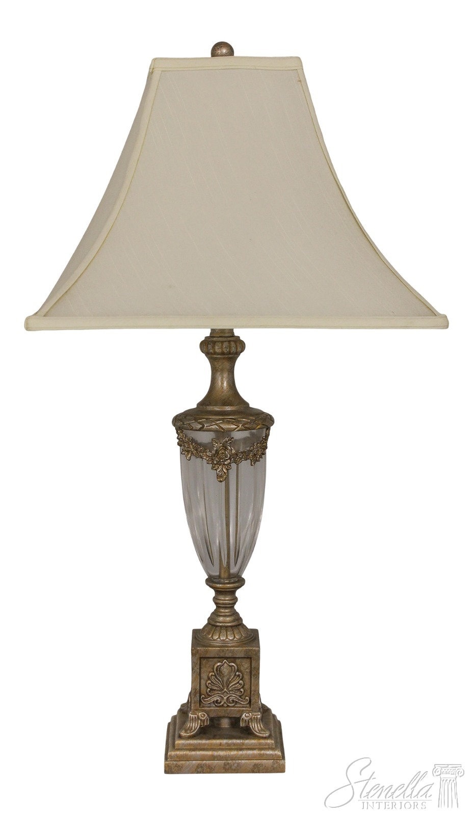 LF57936EC: Regency Style Silver Finish \u0026 Glass Urn Table Lamp - Etsy, image size:928x1600