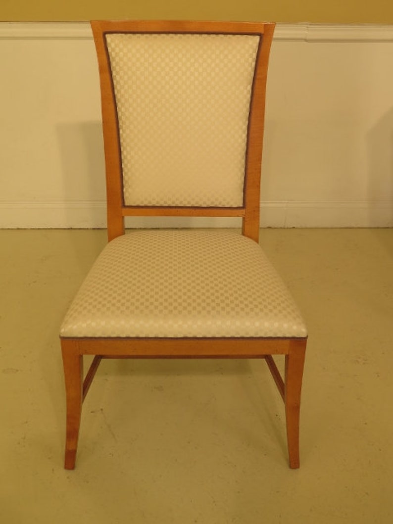 30199EC Set Of 4 BAKER Modern Design Upholstered Dining Room Chairs