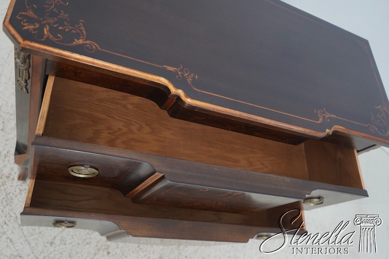 63286EC: JOHN WIDDICOMB Neoclassical Paint Decorated Commode Chest image 4