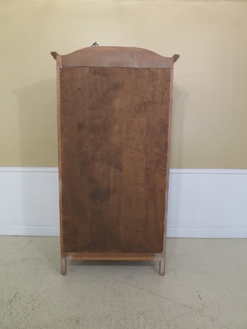 French Carved 2 Door Distressed Finish Curio China Cabinet 45136EC