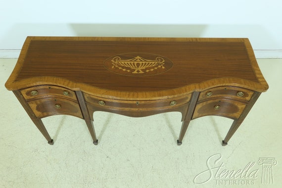 52838EC: SCOTT THOMAS Hand Crafted Inlaid Mahogany Federal