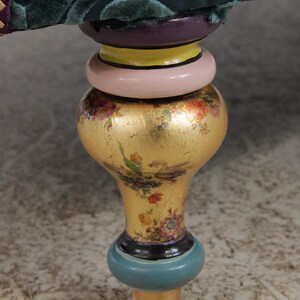 L72378: MACKENZIE CHILDS Whimsical Upholstered Loveseat Settee 画像 2