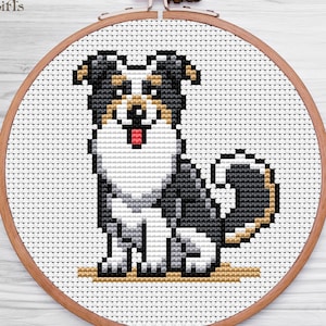 Australian Shepherd Kreuzstichmuster, Hund Kreuzstichmuster