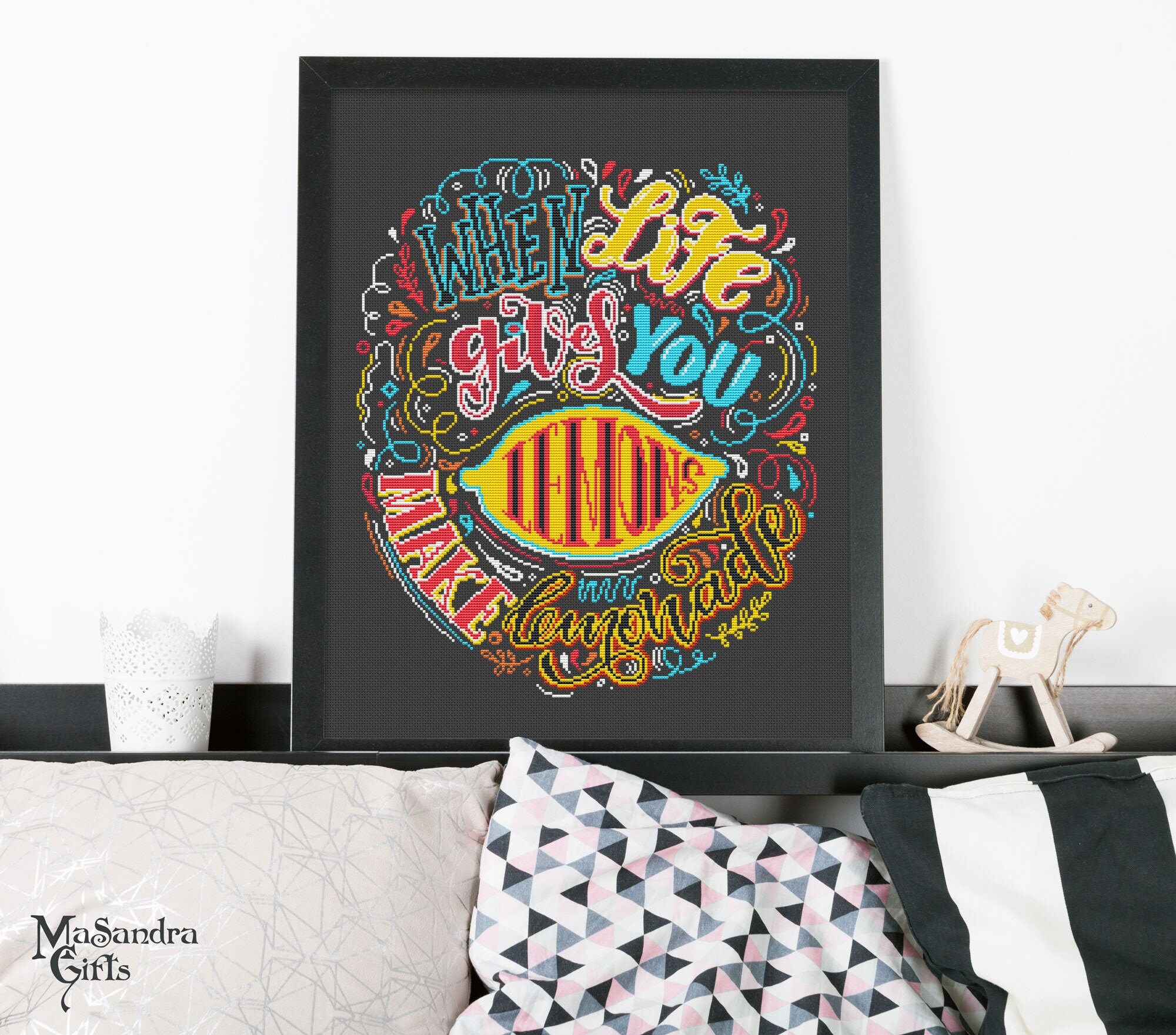 radje When Life Gives You Lemons, Make Lemonade Cross Stitch Pattern, PDF Cross  Stitch Pattern - Etsy