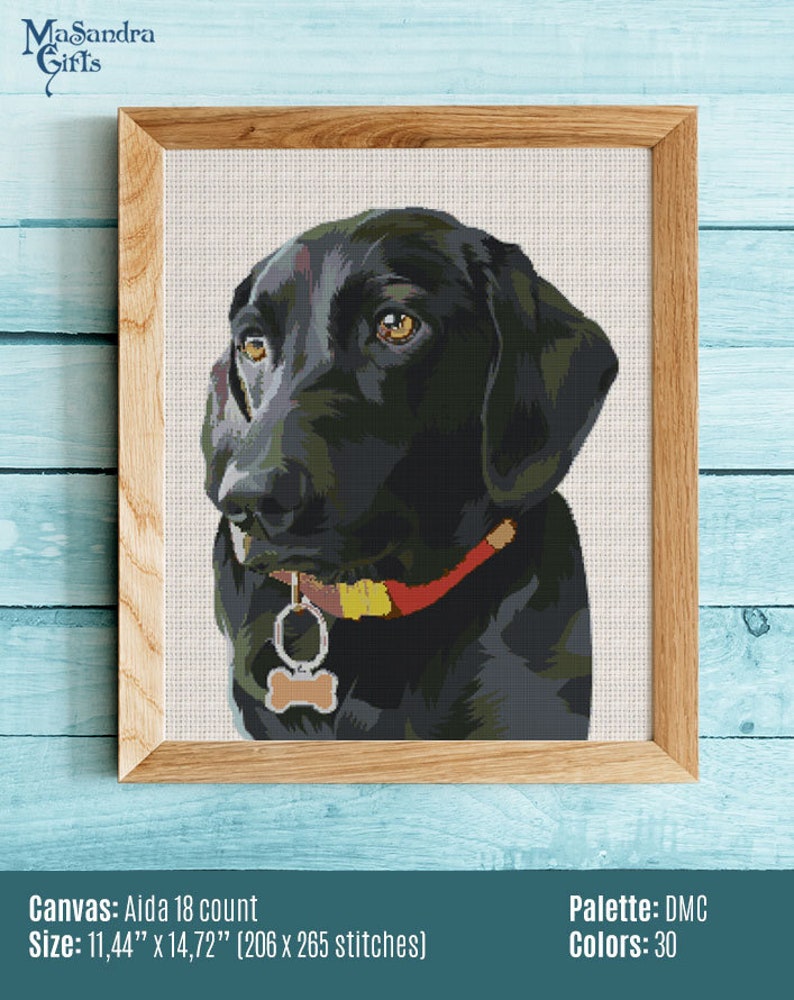 Labrador Cross Stitch Pattern PDF Cross Stitch Pattern Dog - Etsy Canada