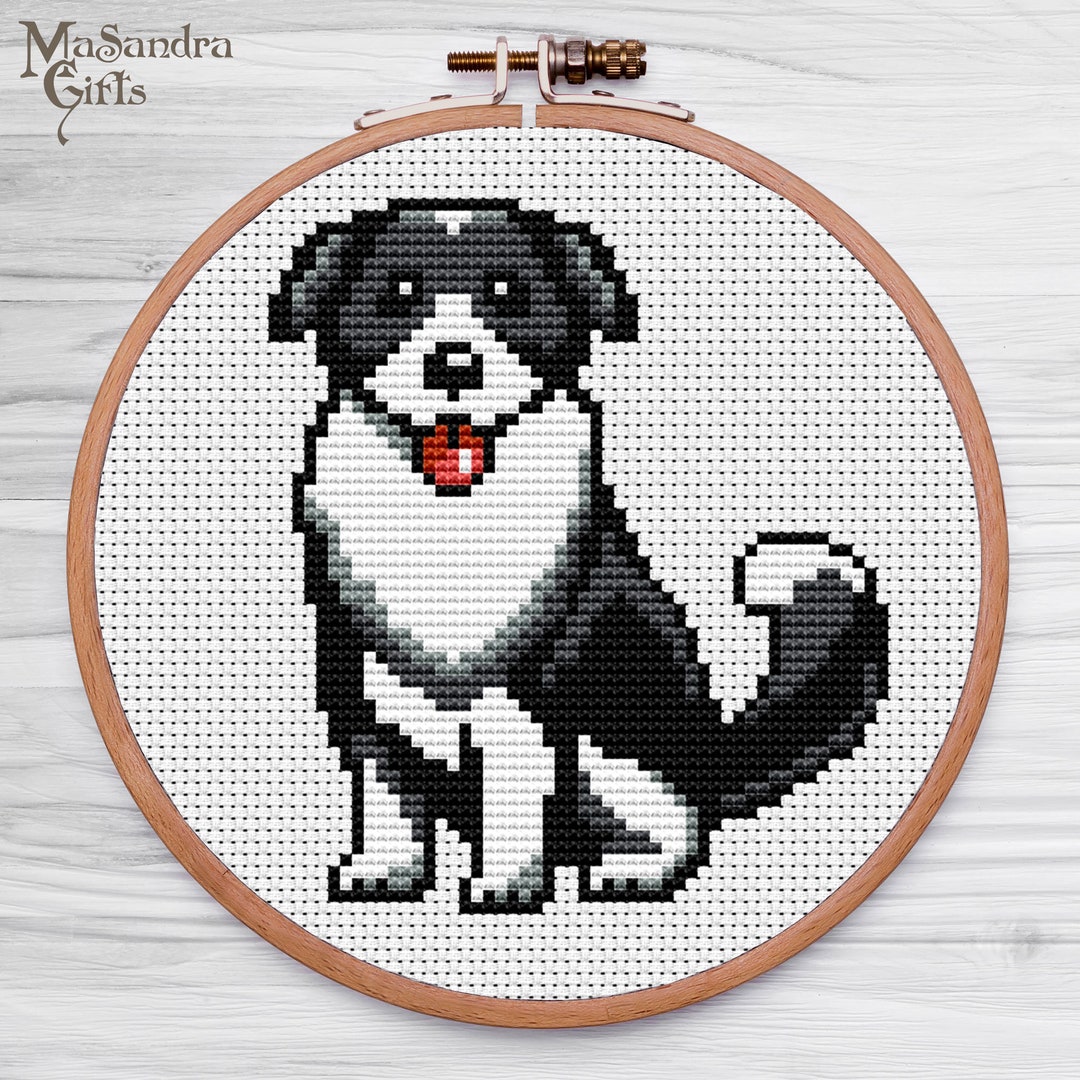 Border Collie Cross Stitch Pattern Dog Cross Stitch Pattern - Etsy