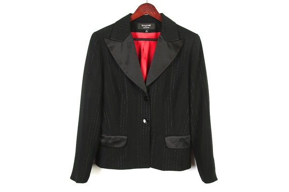 silver short dressy jacket