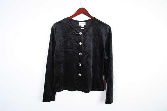 black velvet jacket size 22