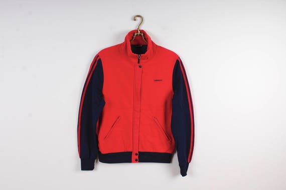 Red ADIDAS Jacket Vintage Red Dark Blue 