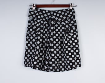 Black Polka Dot Shorts Teen Girl Cotton Elastic Waistband Summer Short Minnie Mouse Shorts Small Size