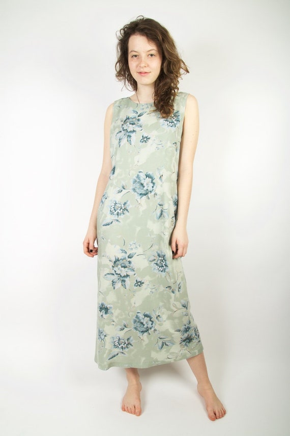 blue flower sundress