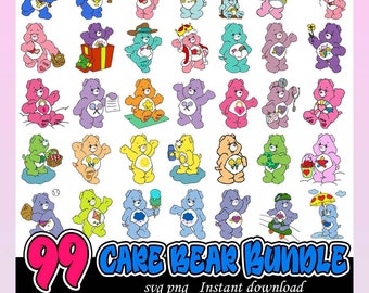 Care Bears Svg Bundle, Layered Design, Vector Files, SVG for Cricut, Clipart, Svg For Files, Care Bears Png