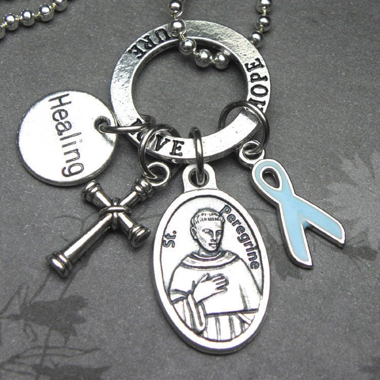 Prostate Cancer Patron St. Peregrine Catholic Holy Medal Charm Etsy