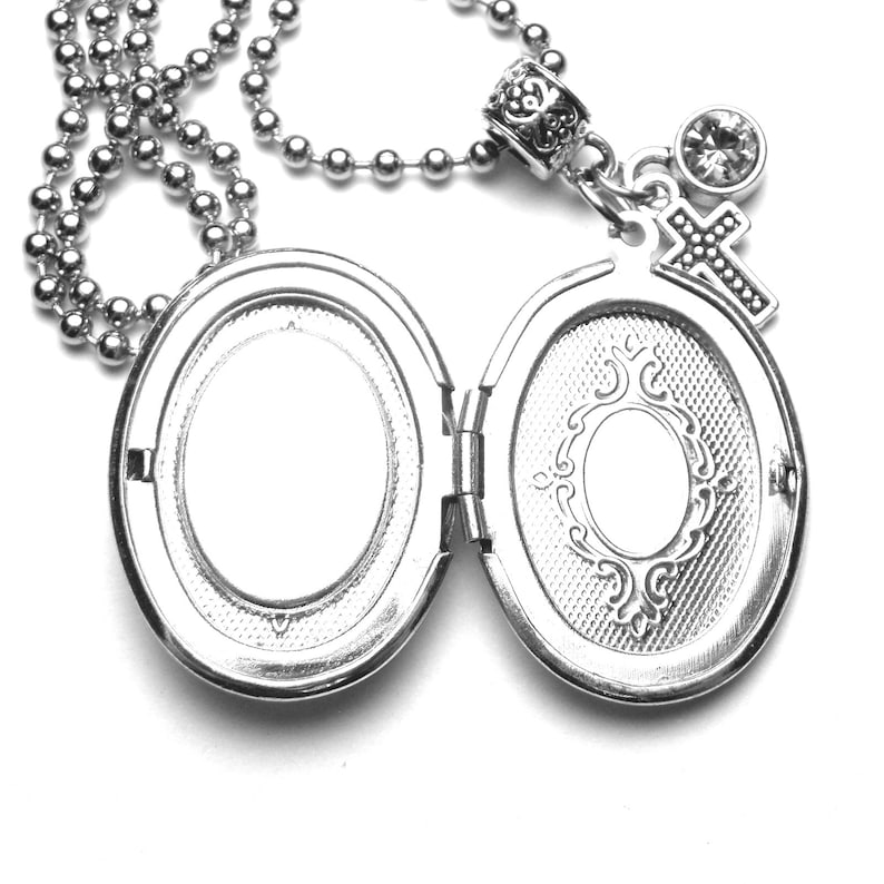 Patron Saint of Children Jewelry Nicholas Catholic Holy Medal Locket Necklace Confirmation Baptism Gift St Catholic Gift