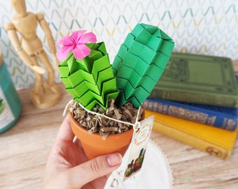 Cactus Decor Origami Paper Decor Home Office Par Joyfularray Cactus Decor Origami Paper Decor Home Office Par Joyfularray