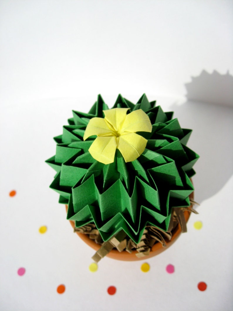 Faux Cactus Succulent Origami House Plant Indie Office Decor - Etsy