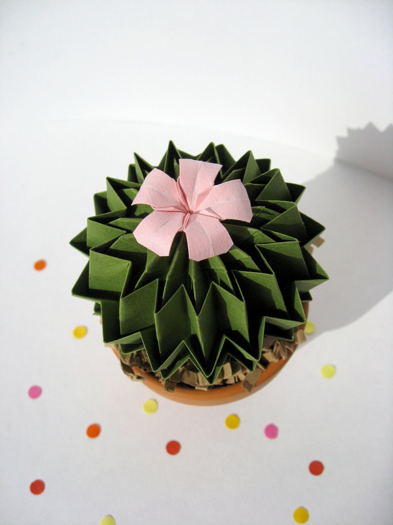 Faux Cactus Succulent Origami Paper Plant Pot Paper - Etsy