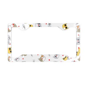 Cats, Metal License Plate Frame for Unique Styling, Car Accessories, Gift for Car Lovers, Fun Decoration, Personalized Car Frame