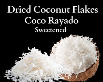 Coconut - Shredded Dried Coconut Flakes - Coco Rayado - Coconut Sweetened - Baking, Deserts, Cookies