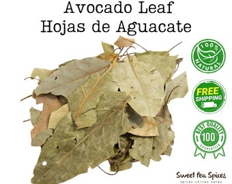 Avocado Leaves Bulk | Dried Hojas de Aguacate Seco | Mexican Avocado Leaves | Herbal Cooking & Tea | Authentic Mexican Ingredient