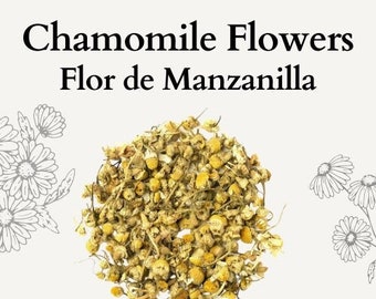 Organic Chamomile Flowers Tea | All Sizes | Chamomile | Chamomile flowers| Dried Organic Chamomile Flowers | Natural| Herbalist | Dried