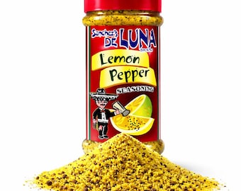 Lemon Pepper Seasoning: Grilling Spices for Chicken and Fish (6 oz) - Pimieneta con Limon