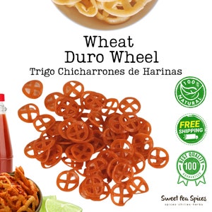 Mexican Duritos Pinwheel Wheat  Snack, Traditional, Crunchy | Chicharron / Fritura De Harina En Forma De Rueda Para Freir | Made In Mexico