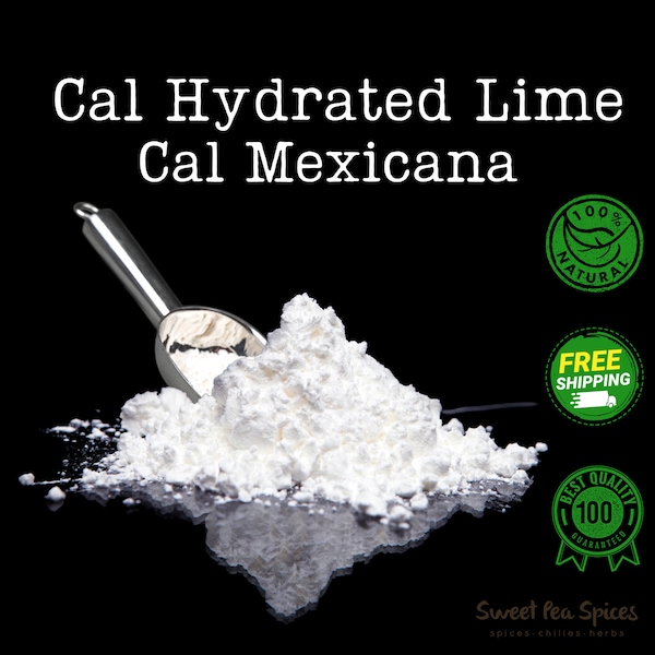 Cal Mexicana - Bulk Sizes - Mexican Lime - Cal Lime - Calcium Hydroxide Food Grade - Hydrated Lime  Ca(OH)2 - Indigo Assist - Builders Lime