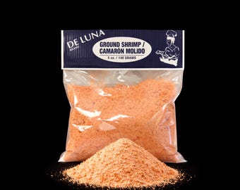 Ground Shrimp Powder 5 oz | Camaron Molido | Mexican Dried Shrimp Seasoning | Seafood Spice Blend  | Caldo & Rice Flavoring | Latin Kitchen