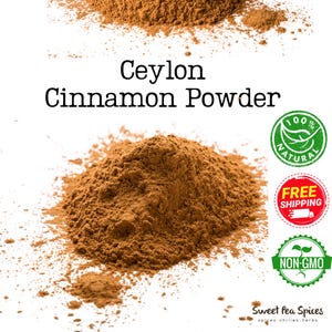 True Ceylon Cinnamon Powder - Bulk - Canela Molida - Non-GMO, Raw, Vegan, Bulk, Keto Friendly, Great for Cooking - Organic CInnamon Powder