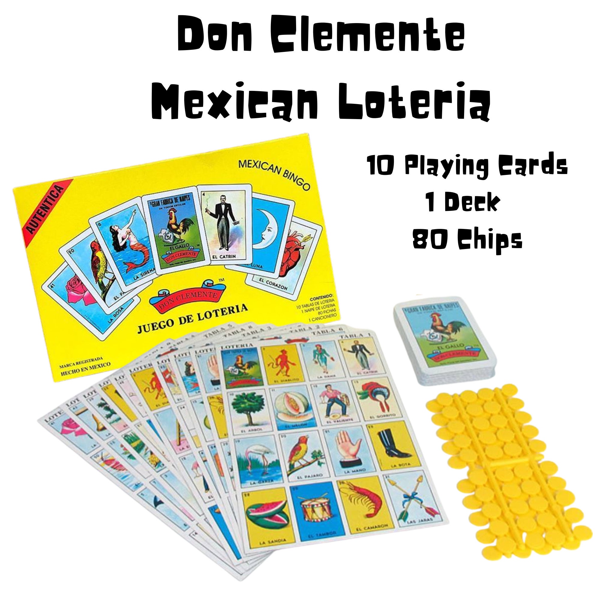 10-board Boxed Traditional Mexican Bingo Set- Don Clemente