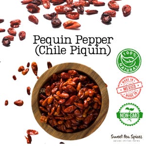 Whole Pequin Chilies - Bulk Sizes - Dried Chile Pequin - Chile Piquin -  Uses include Pickling, Salsas and Sauces