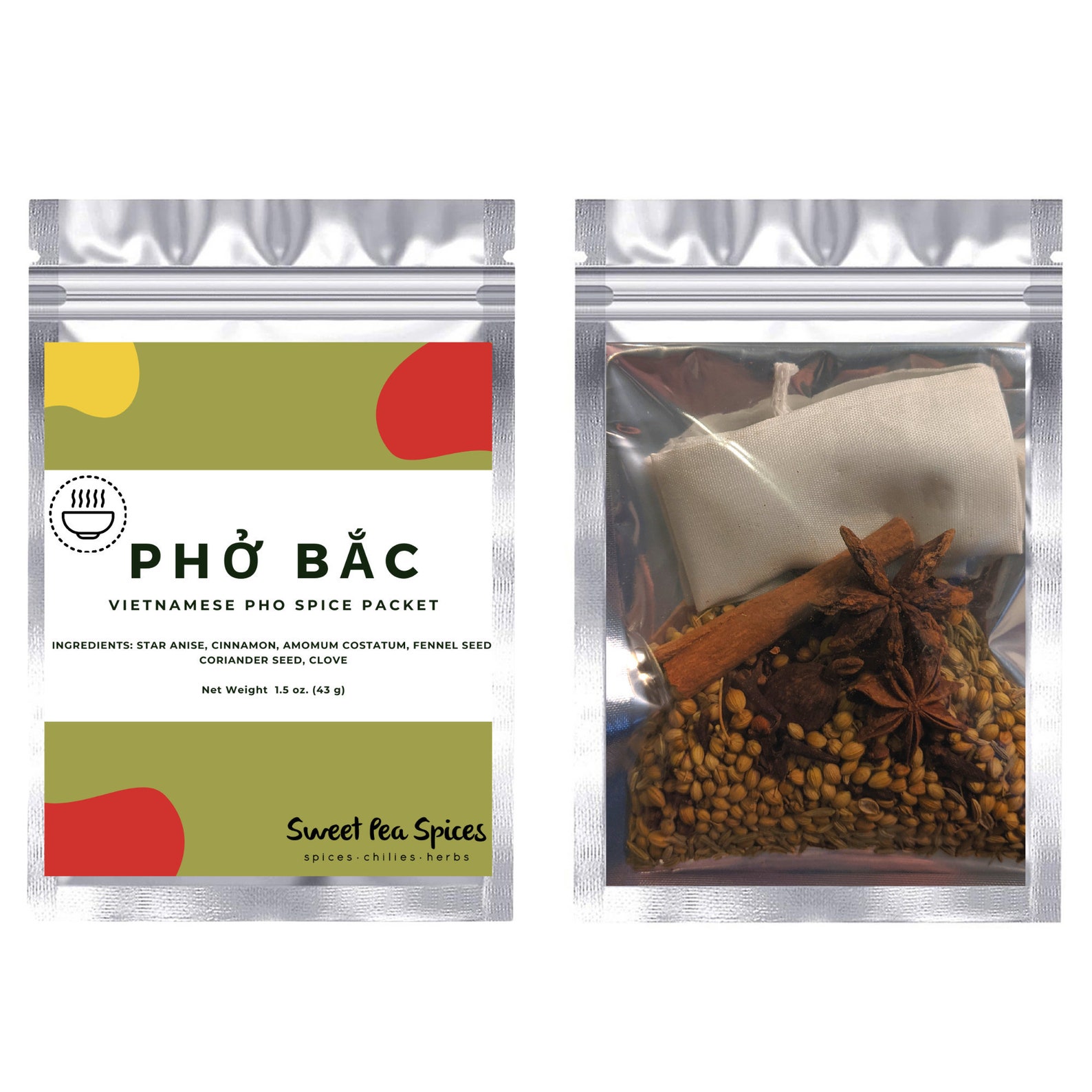 Pho Spice Seasoning Packet Vietnamese Pho Bac 1.5 Oz Etsy