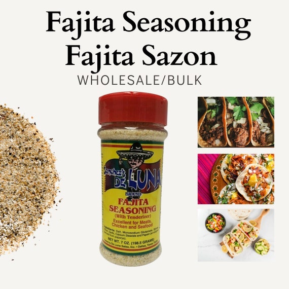 Fajita Marinade Seasoning 7 Oz Jar Deluna Spices Mexican Etsy