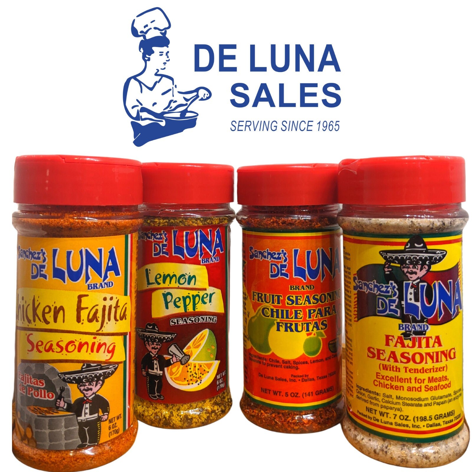 De Luna Jar Seasoning Bundle Fajita Lemon Pepper Chicken - Etsy
