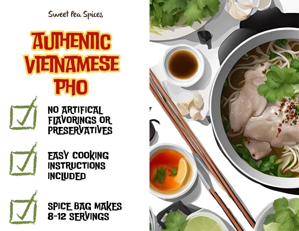 Cathay Pho Bac Spice Seasoning - Authentic Vietnamese Pho Soup Mix 3 Pack