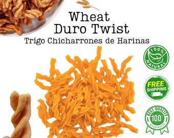 Mexican Duro Twist Shaped Wheat - Bulk - Chicharron de Harina - Botanas - Fritura De Tornillo - Duritos