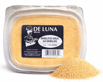 Granulated Garlic | Ajo Granulado | De Luna Spice 5 oz | Pantry Spice | Savory Seasoning
