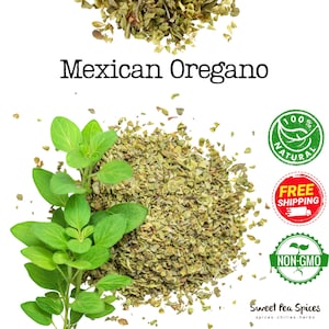 Mexican Oregano, Whole - Bulk Oregano - Mexicano Entero -Perfect for Charro, Borracho beans, Menudo, Beans, Sauces & Salsas - Mexican Herb