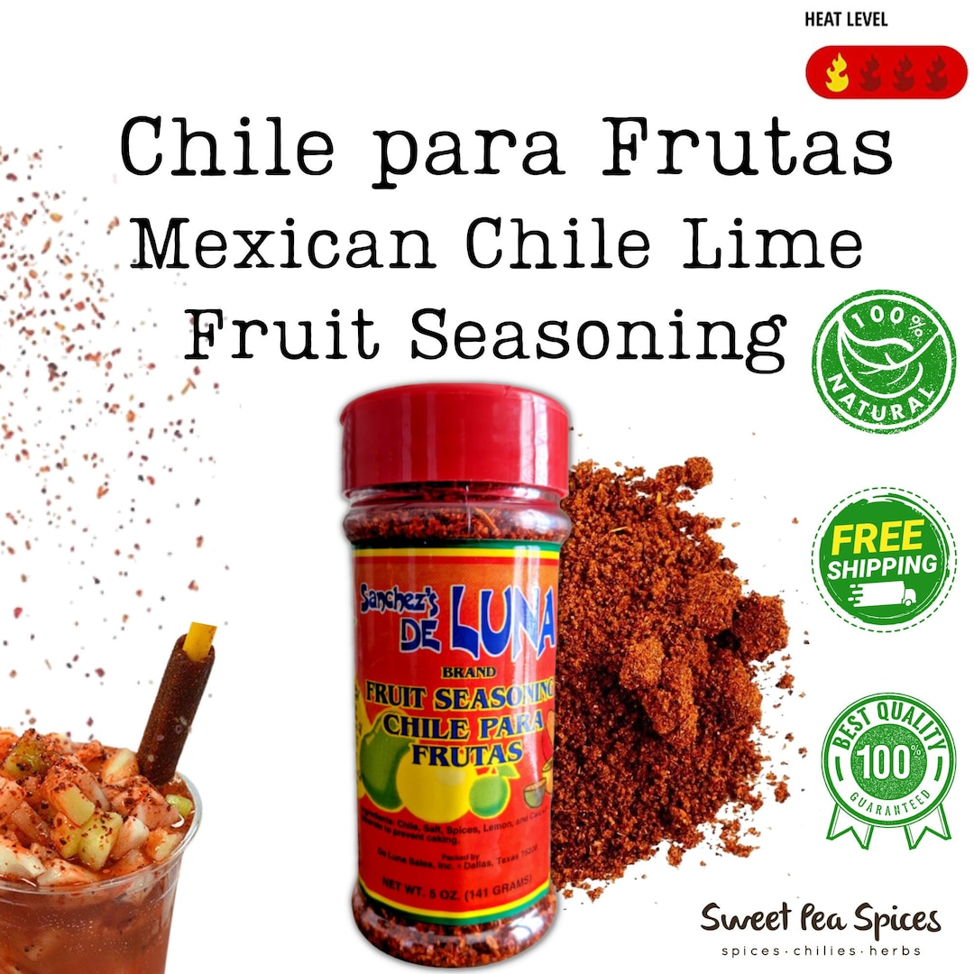 5 Oz Mexican Fruit Seasoning Shaker Bottle Chile Para Frutas Chile Lime