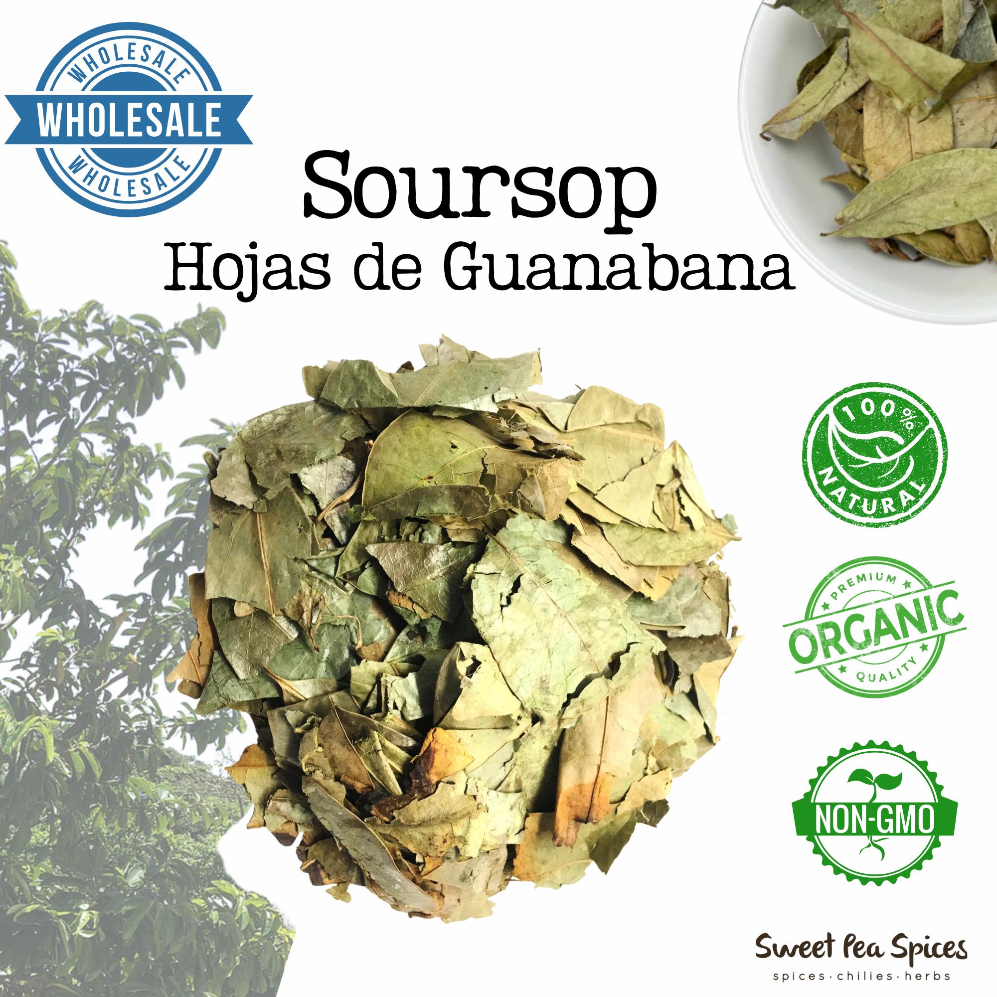 Dried Organic Soursop Leaves - Hojas De Guanabana - Graviola Tea Leaf Bulk 30g (1oz) From Sri Lanka - View #3