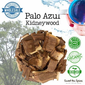 Organic Palo Azul - Bulk - Eysenhardtia Polystachya - Kidneywood - Blue Stick - Cyclolepis Genistoides - Non GMO -  Caffeine-Free