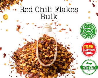 Crushed Red Pepper Flakes - Bulk - Organic Red Pepper Flakes, Crushed -  Capsicum Annuum - Dehydrated - Perfect for Pizza, Pasta, Soups
