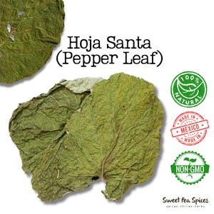 Yerba Santa - Hoja Santa - Bulk - Root Beer Leaf- Holy Leaf- Piper auritum - Hoja Santa- Mexican Pepper Leaf -Tamales, Pozoles, Moles, Soup