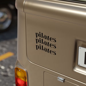 Pilates Transparent Outdoor Sticker Window, Car, Bumper, Water bottle Sticker.