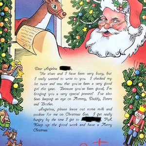 Carta personalizada de Papá Noel para niños