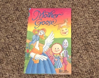 Personalized Mother Goose Book - Mother Goose 1st birthday gift - mother goose baby shower gift - custom book for grandson