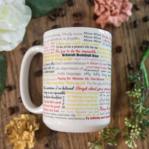 Disney World and Disney Movie quotes mug