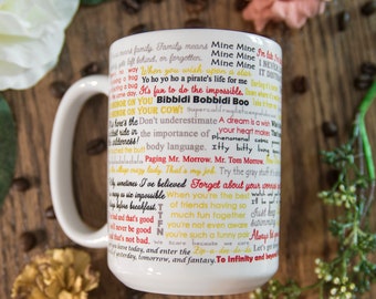 Disney World and Disney Movie quotes mug