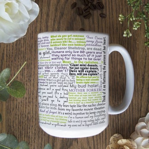 Tazza dello spettacolo televisivo Good Place - Tazza Good Place - Citazioni Good Place - Tazza dello spettacolo Kristen Bell - Tazza adatta al microonde e alla lavastoviglie - Eleanor e Chidi